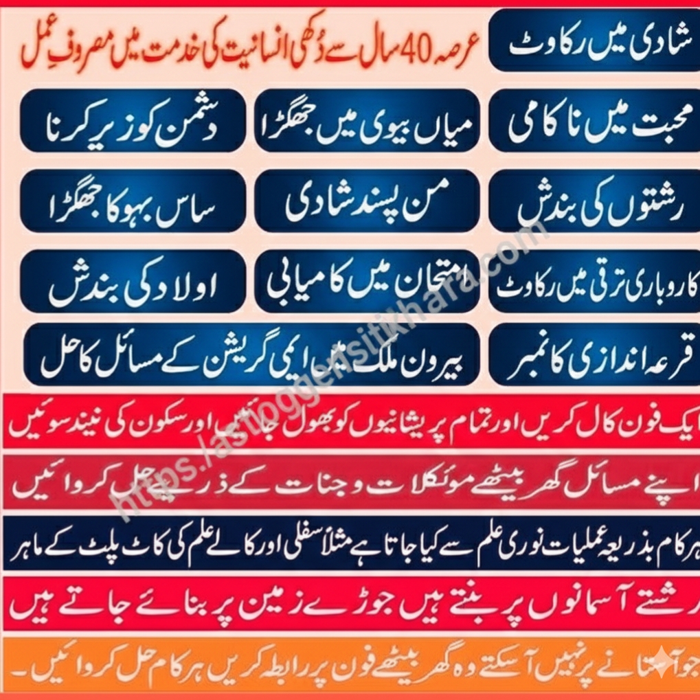 Rohani Khidmat Services - Baba Shah Nawaz Alam in Worldwide