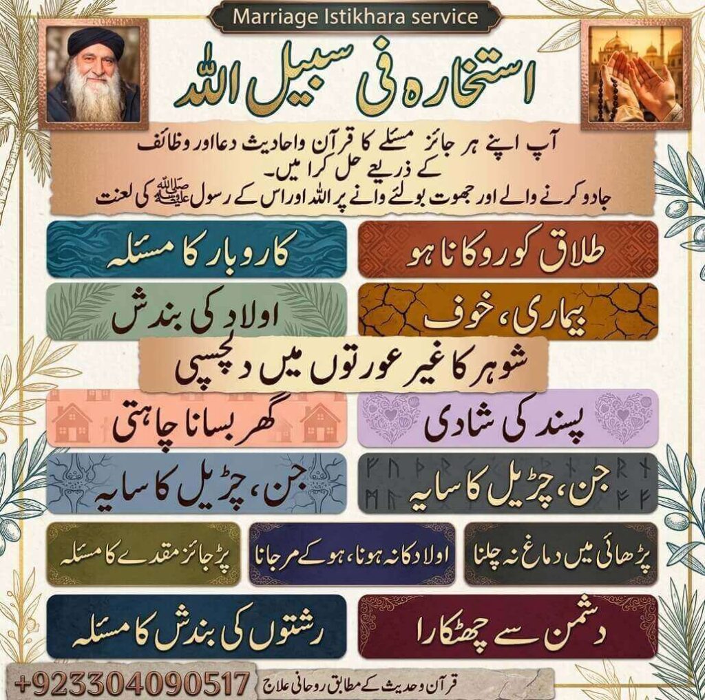 Marriage Istikhara Pakistan by Syed Baba Shah Nawaz Alam